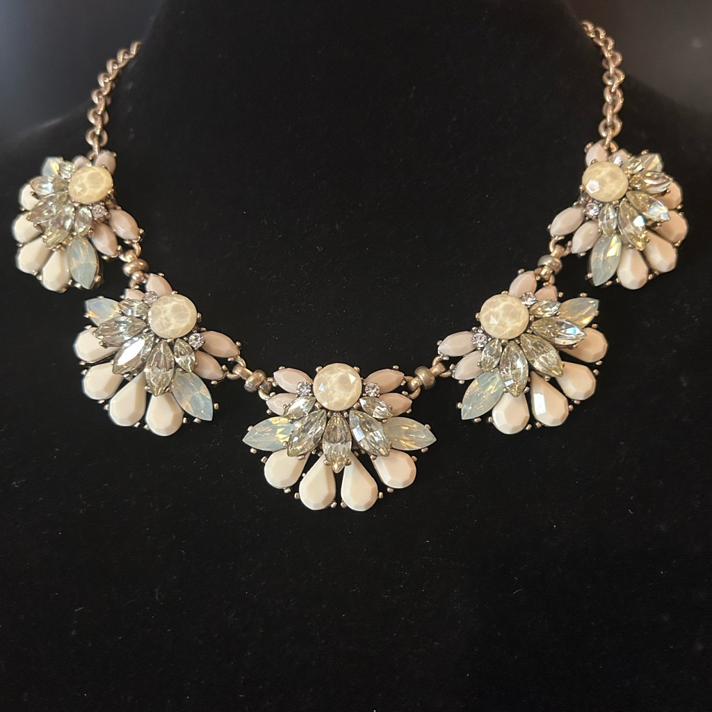 Vintage Y2k Elegant Floral Statement Necklace